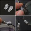 20Pcs/Set Silicone Glasses Nose Pad Airbag Soft Air Non-Slip Air Cushion Boles with Screws Screwdrivers Eyeglasses Accessories