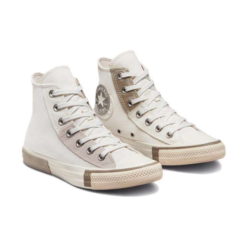 Converse Chuck Taylor All Star Vintage Easy to Wear Non-Slip Abrasion Breathable High Top Canvas Women's White