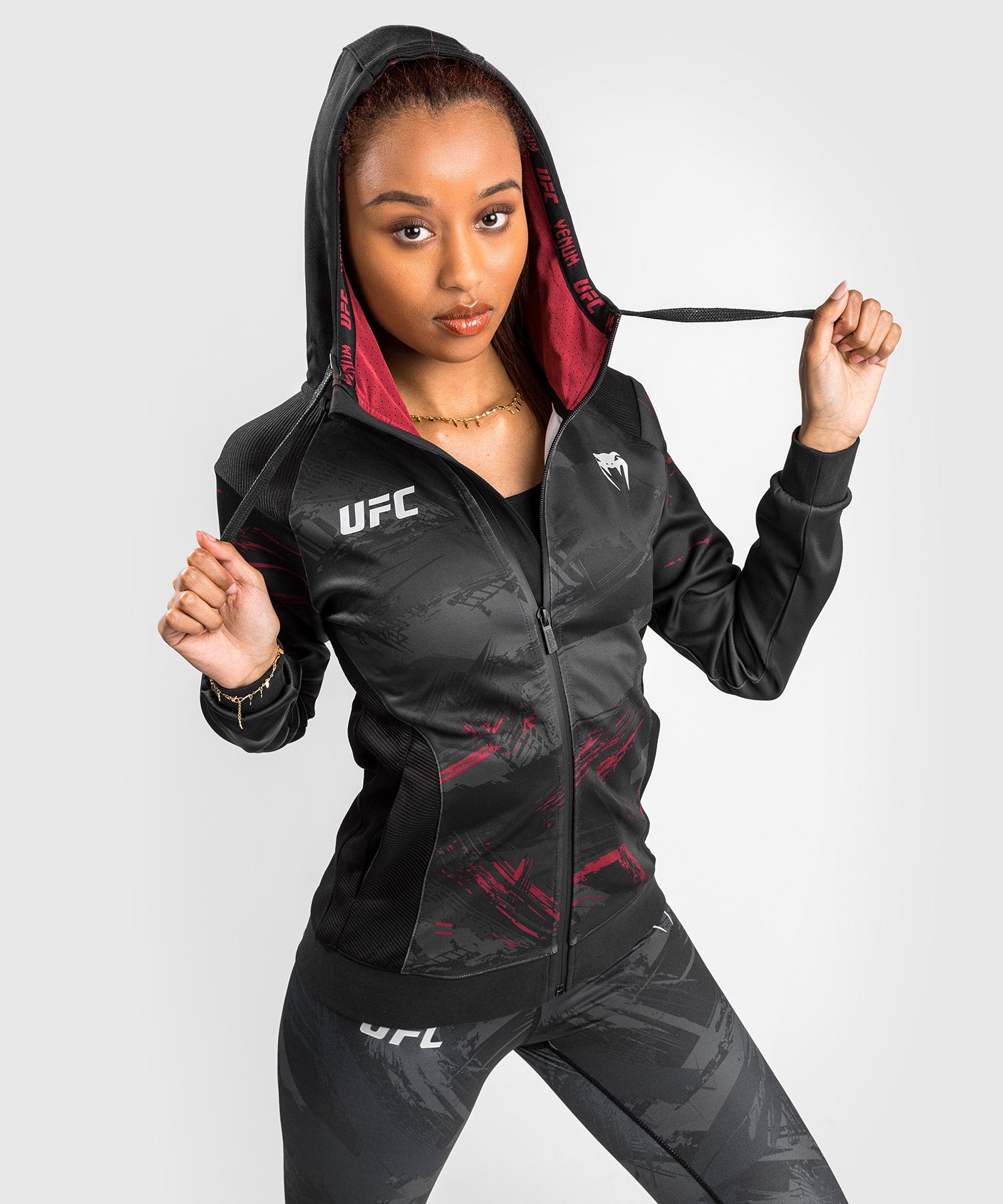 

Толстовка На Молнии UFC VENUM Authentic Fight Week 2.0 - Для Женщин - Черный