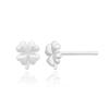 Silver925 Mini Clover Heart Earrings