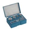 17pcs 211.1g   Calibration Weight Set Steel Scale Weight Test Weights for Jewelry Grams with Tweezers Material #45 Plastic Storage Box for