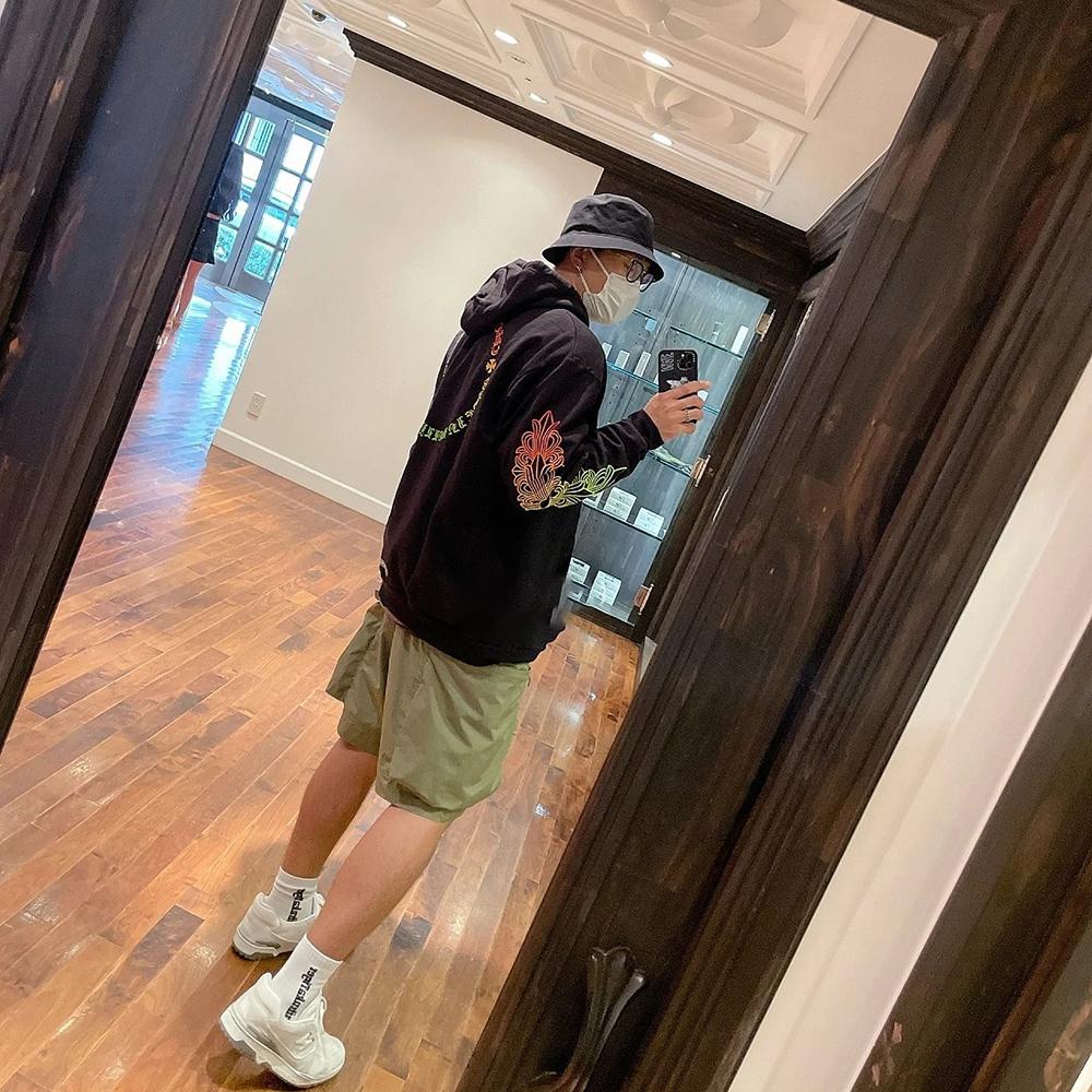 8613 CHROME HEARTS 2025 New Spring and Autumn Plus-size Thin Style Classic Style Logo Hooded Sweatshirt for Couples