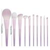 10 Pcs Purple Makeup Brush Set, Loose Powder Brush, Eye Shadow Brush, Full Set Of Beauty Tools Concealer Brush