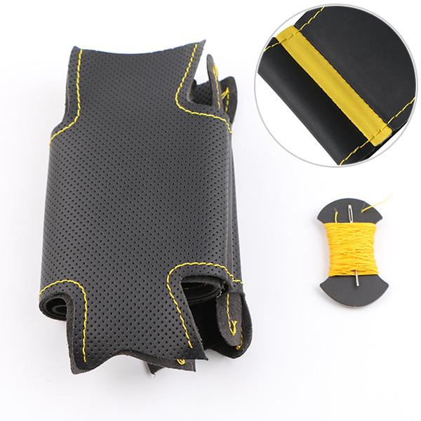 Customized Car Steering Wheel Braiding Cover For Renault Clio 4 (IV) Kaptur Captur 2016-2019 Leather Hand-sewn Steering Wrap