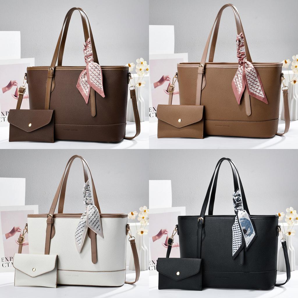 Pu Leather Large Tote Bag For Women With Zipper Pocket And Inner Compartments For Daily Commuting