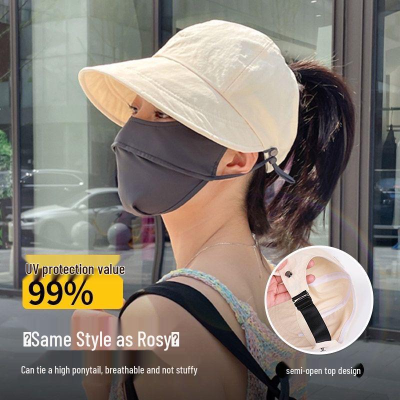 Breezy Summer Ponytail Sun Hat: Versatile Quick-Dry Shade Cap