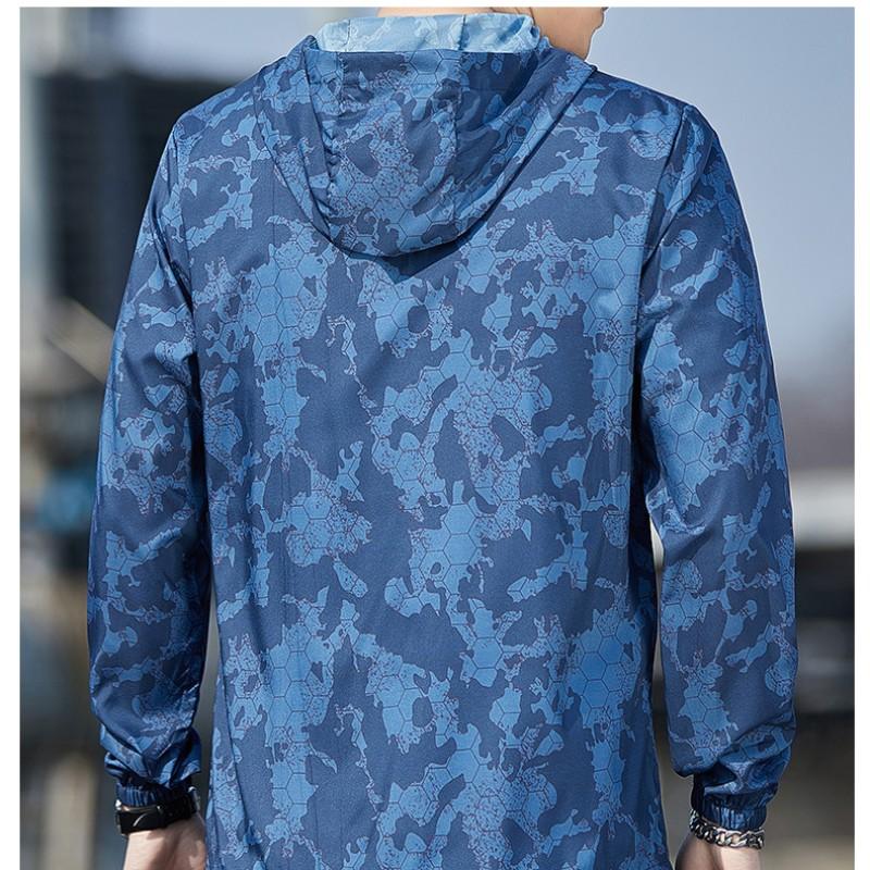 Summer Hooded Anti-UV Jacket Men Breathable Sun Protection Clothing Fishing Hunting Clothes Quick Dry Windbreaker