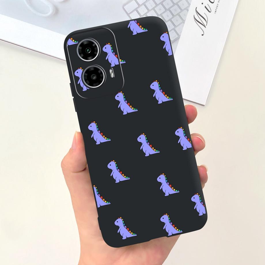 Per Motorola Moto G34 / G24 / G04 / G24 Power Custodia per Telefono Morbido Silicone Opaco Animale Cartone Animato Bumper alla Moda Per Motorola G24 G04