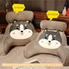 Cartoon Soft Bag Cushion Large Backrest Office Lumbar Support Pillow Reading Playing with Mobile Phones Tatami Pillow Versatile for Multiple Scenarios