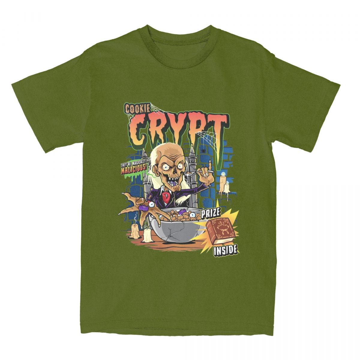Leisure Cookie Crypt Cereal Creepshow T Shirt Men Women 100% Cotton Creepshow Film Lover Fan Tees Shirt Birthday Present Clothes 4XL