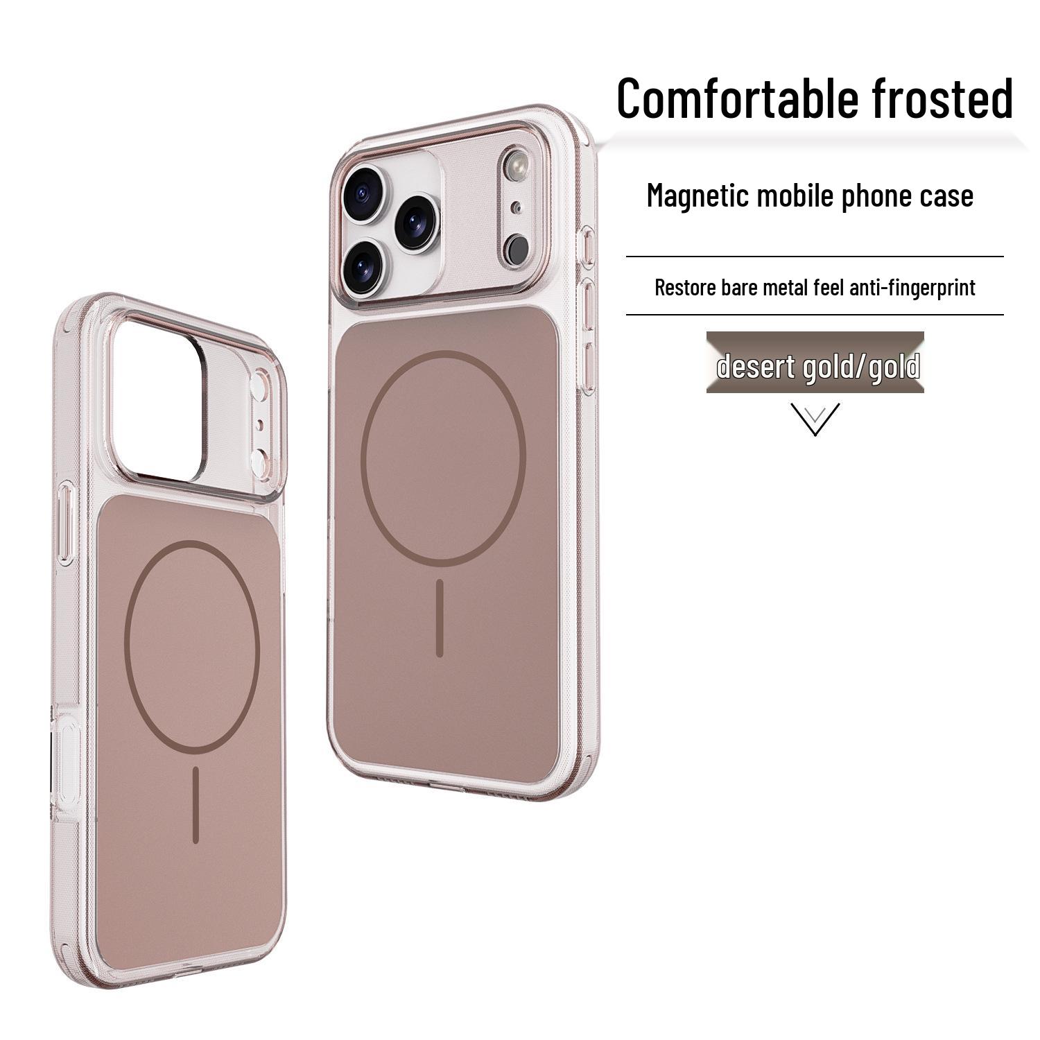 

Toucai Crystal Matte Case for iPhone 17 Pro Max: Drop-proof, Magnetic Wireless Charging, Skin Feel, 16-layer Protection. 14