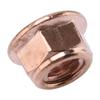 11620643110 1201420072 11621711954 N90085001 25306002589 12Pcs M8x1.25mm Car Universal Copper Plated Exhaust Manifold Lock Nut