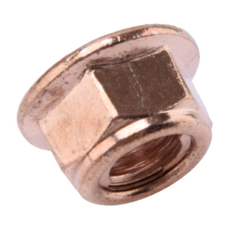 11620643110 1201420072 11621711954 N90085001 25306002589 12Pcs M8x1.25mm Car Universal Copper Plated Exhaust Manifold Lock Nut