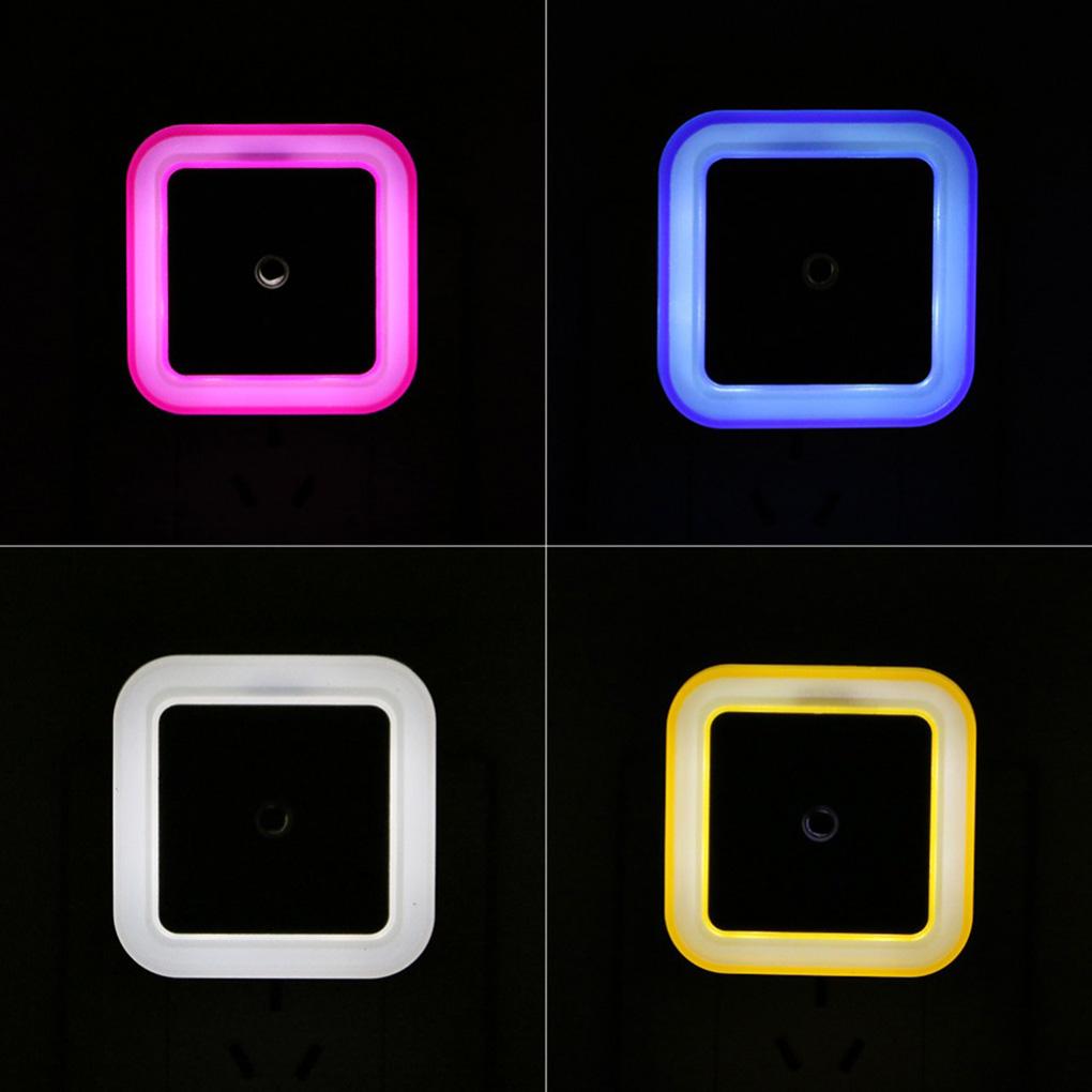 Mini Smart LED Night Light Auto Sensor Control Children Bedroom Lamp US EU Plug