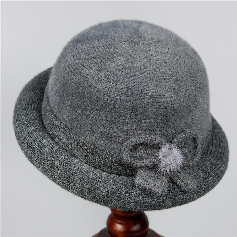Damski wełniany melonik, modna czapka w stylu francuskim, ciepły dodatek zimowy, kapelusz dekoracyjny na specjalne okazje