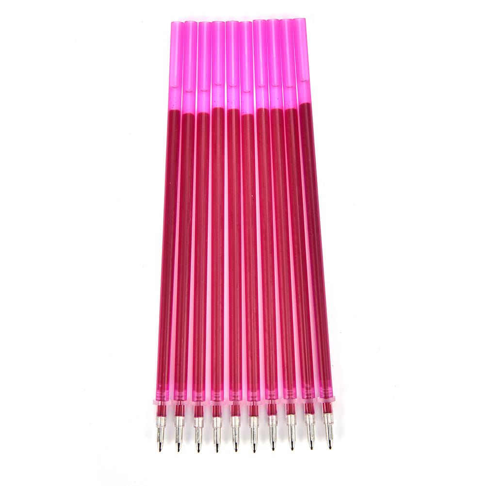 

10Pcs Novelty Heat Erasable Refill Pens Disappearing High Temperature Marker Pen For Patchwork Fabric PU Leather Mark Tool 10pcs