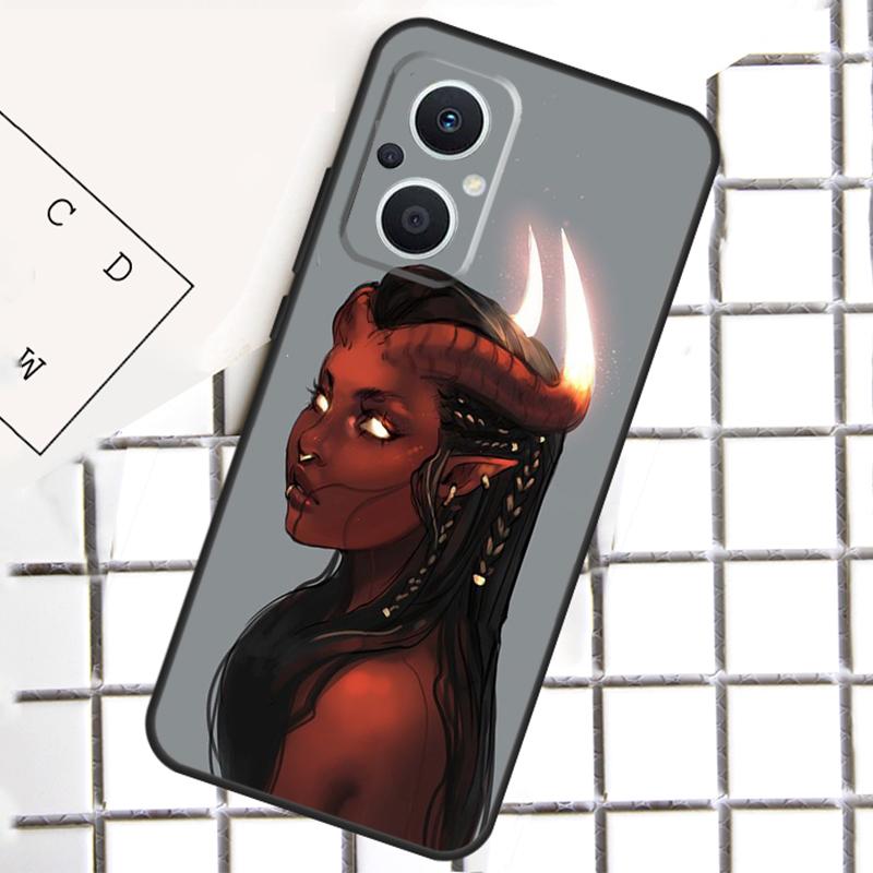 Devil Woman Phone Case For OPPO Reno 8T 7 8 Lite 14F 14 13 12 11 F 10 Pro OPPO Find X8 X6 X5 Pro Cover
