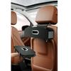 Car Seat Back Organizer With Hooks Leather Auto Backseat Hanging Cup Holder Tissue Box Holder Back Seat Headrest Storage Box
