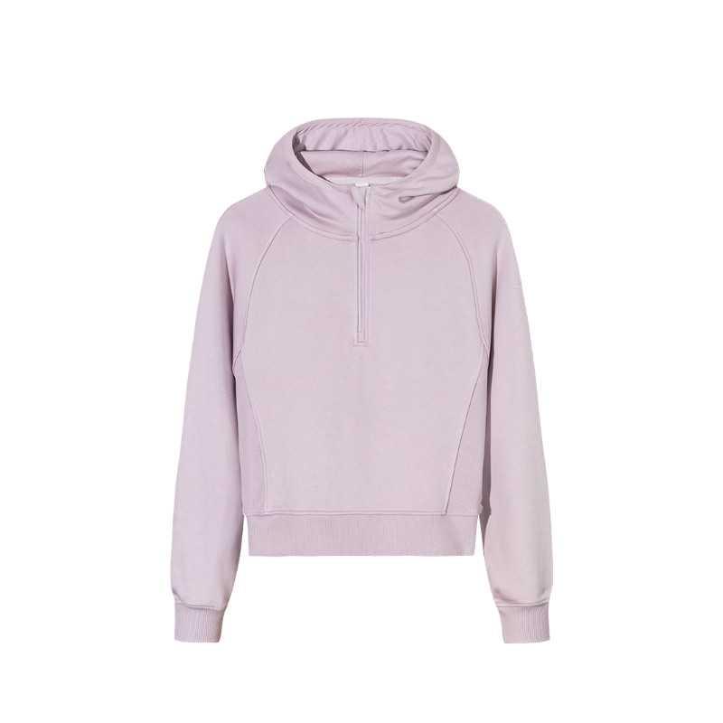 

Anta Solid Color Hooded Long Sleeve Pullover Sweatshirt Women tops 162517721S-5 XL