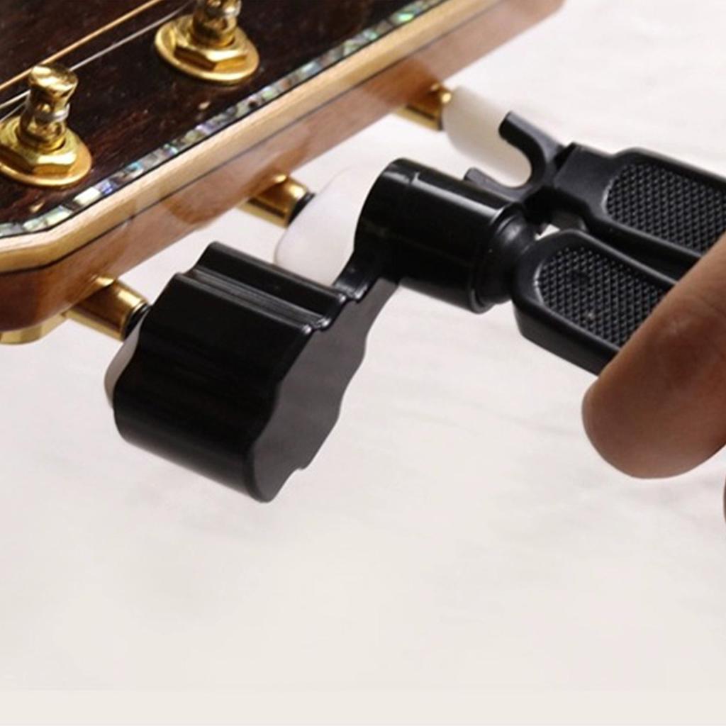 Portable String Winder Cutter Bridge Pin Puller 3 in 1 Musical Instrument Maintenance Tool for Guita