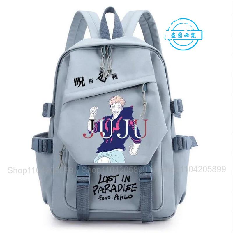 Jujutsu Kaisen Backpack Anime Mochila Boys Girls Schoolbag Laptop Bags Gojo Satoru Cartoon Fashion Outdoor Travel Bookbag Gift