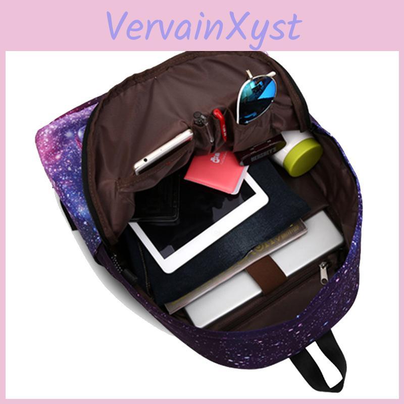 Fashionable And Large Capacity Women Girl Galaxy Starry School Bag For Teens