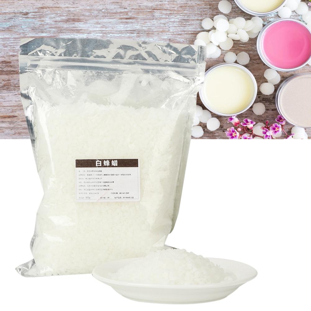 Natural White Beeswax DIY Lipstick Lip Balm Cosmetics Material No Odor Beeswax (500g)