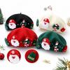 Women's Christmas Warm Beret with, Stylish Versatile Painter Hat