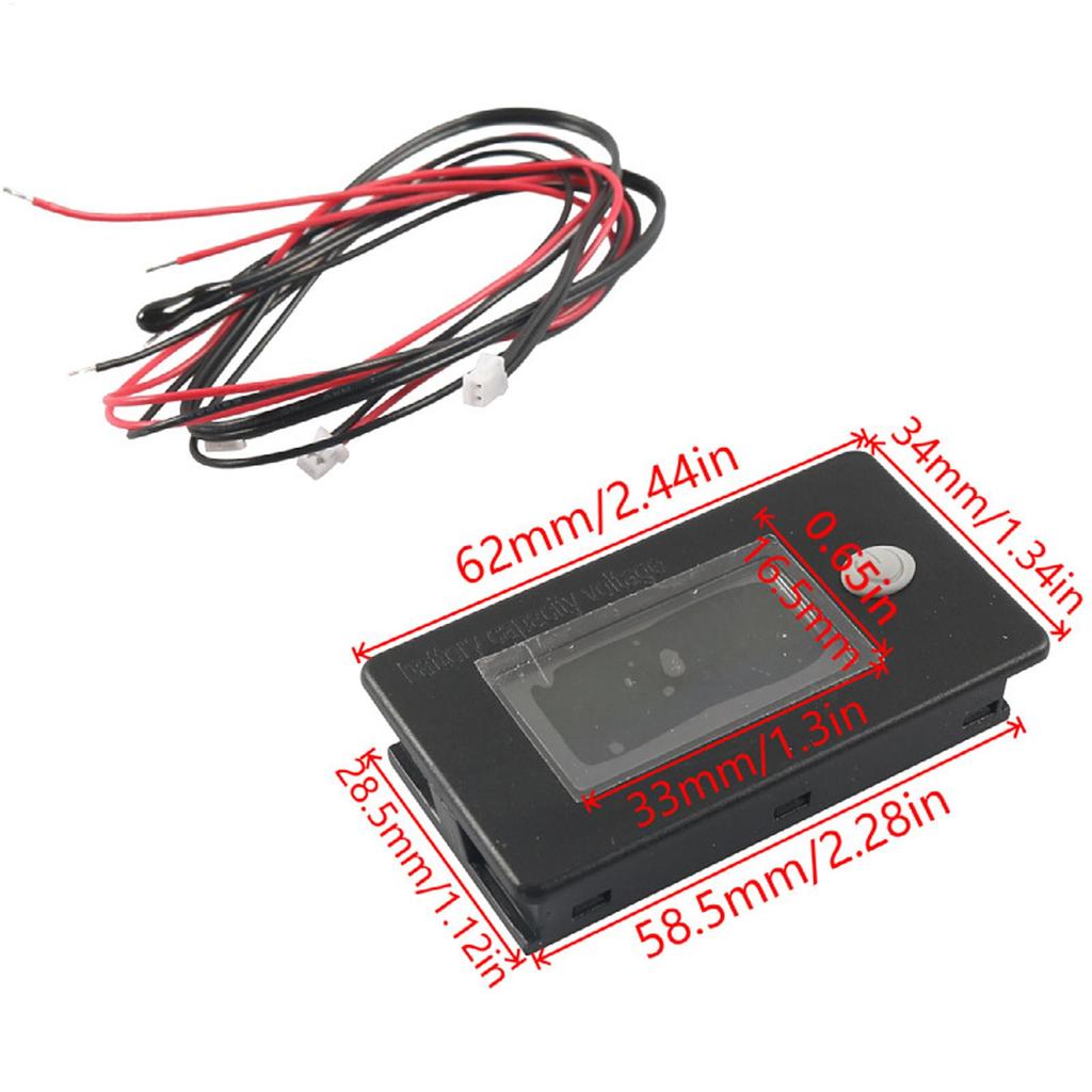 NEW RV Battery Charge Level Indicator 10V-100V Lithium Battery Capacity Meter Tester Display LED Tester Voltmeter Motor Car Boat