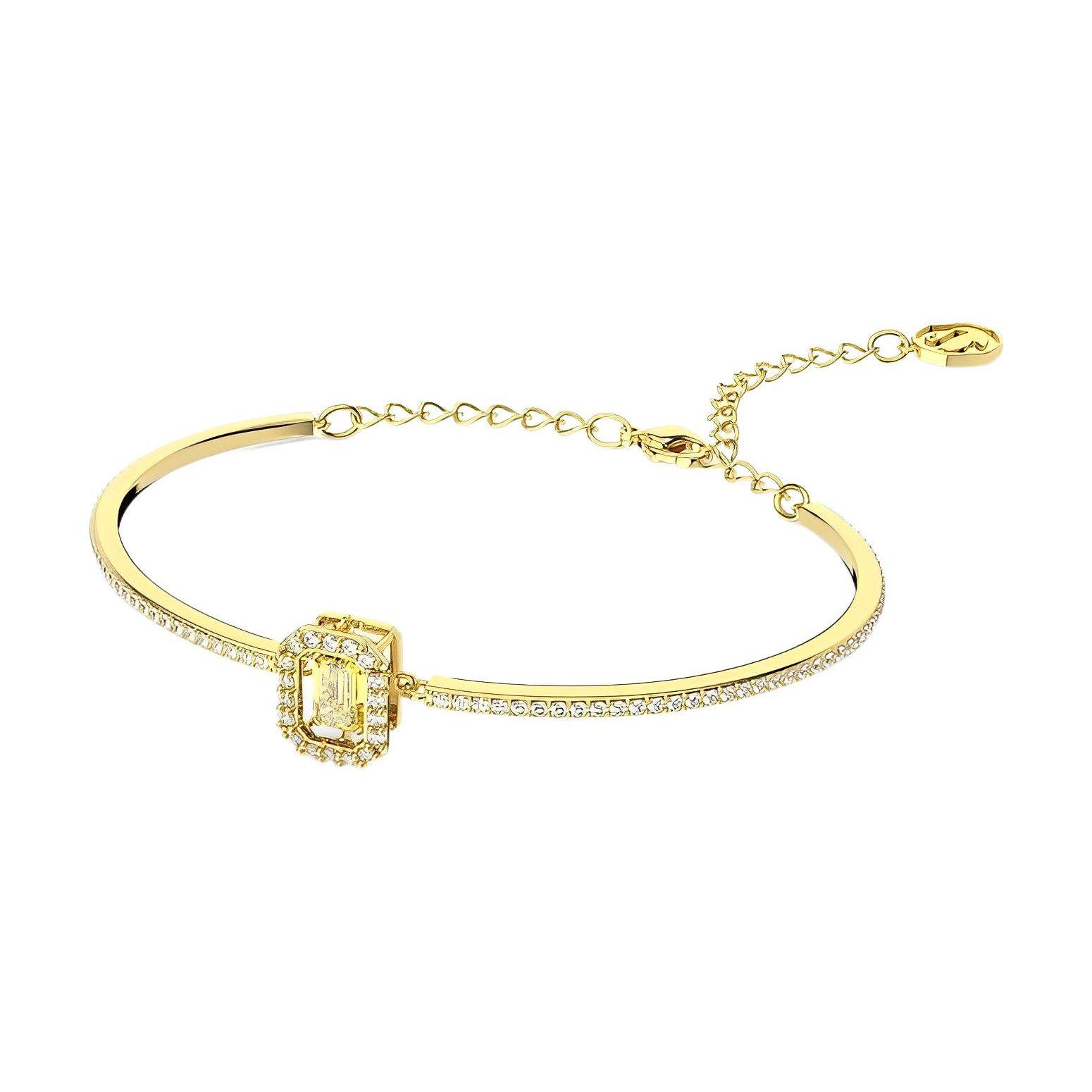 Swarovski Octagonal Cut Exquisite Fashion Una Bracelet Women bracelet 5638488 Gold,F
