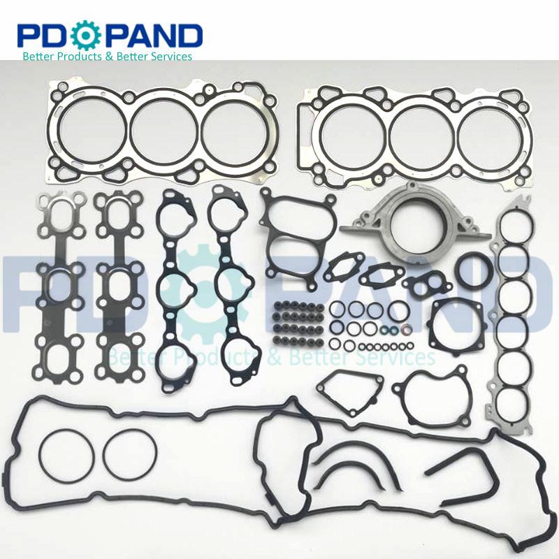 VQ35DE Gasket Set Timing Chain Kit for Nissan Altima Maxima 350Z MURANO Z50 FAIRLADY/Convertible Z Infiniti G35 FX35 3.5L