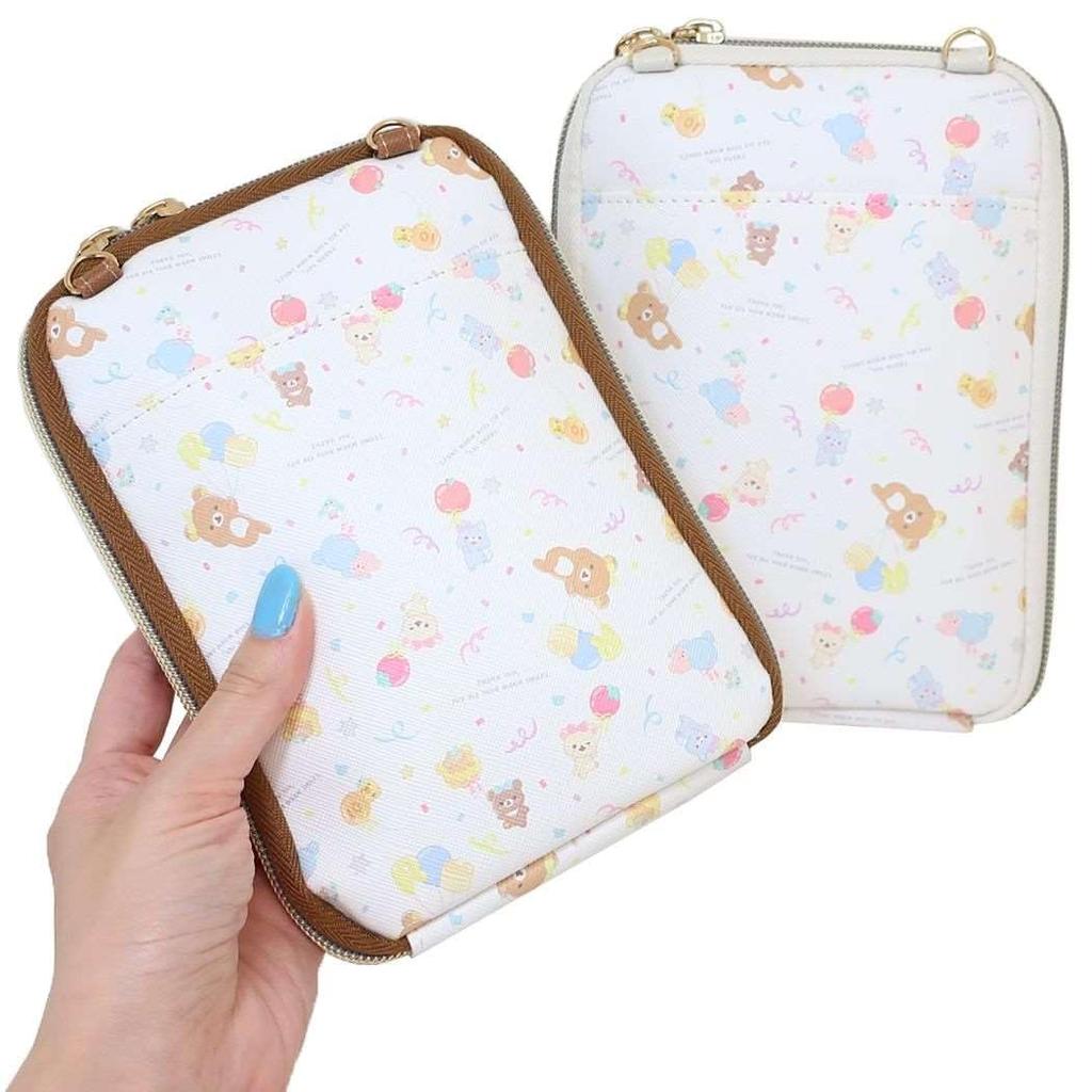 sun art Rilakkuma Inkjet Wallet Shoulder Bag RK-639-BR