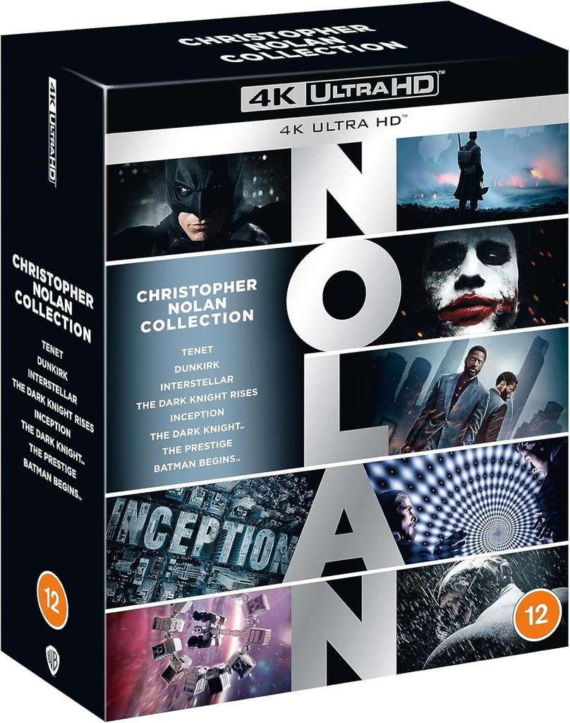 Christopher Nolan 8-Film Collection [4K Ultra HD + Blu-ray / Region Free]