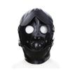 SM Restraint Mask with Adjustable Blindfold and Gag for SM Play and Adult Party Costume [ForstST] Headgear, Opening, Confinement, Restraints,