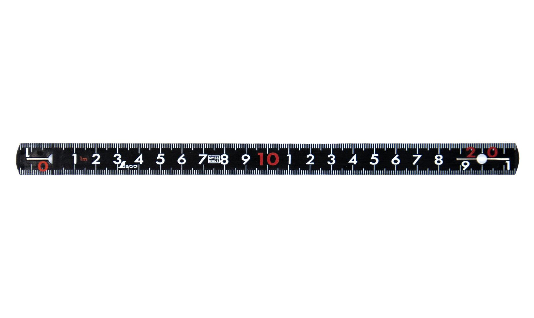 

Shinwa Sokutei Fiber Folding Measure 5 Fold 1m cm Display Black Rose 78633 чорний