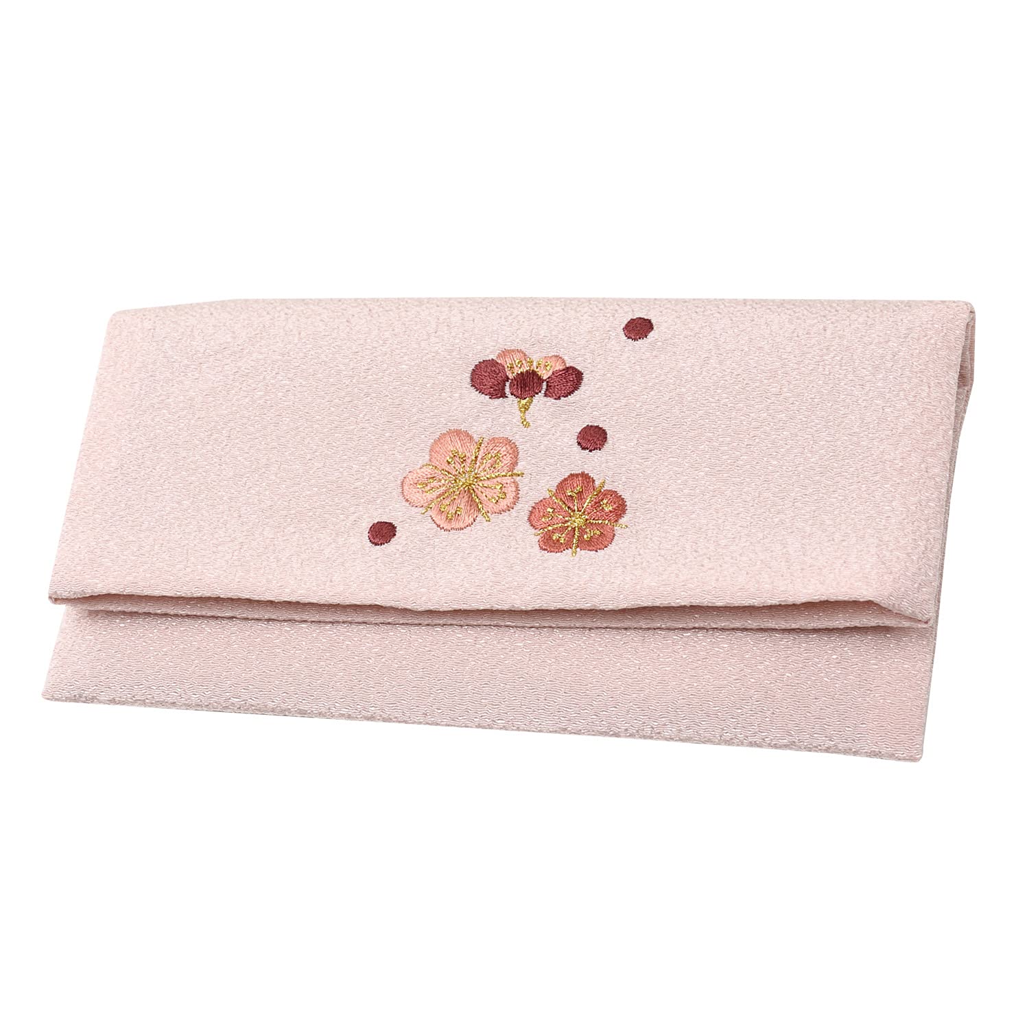 

Женский кошелек-бифолдКреповый вышитый мешочек для буддийских молитвенных четокКейс для киотских буддийских молитвенных четок, Сделано в Японии, Розовый (Плам Блоссом)