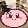 1pc Kawaii Kirby Office Round Area Rug, Indoor Mat Suitable For Office,Bedroom Living Room Home Decor, Room Deco a0926031