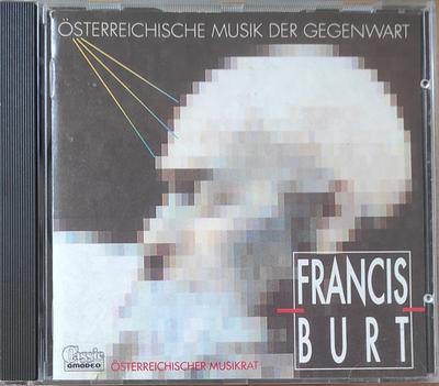 CD FRANCIS BURT - Unter d.Blanken Hacke   4318532 Amadeo 1990 Austria Soul/Funk Used