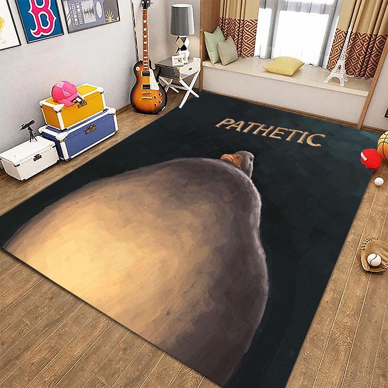 

Pathetic Humor Duck HD Large Area Carpets for Home Living Room Children s Bedroom Sofa Doormat Kitchen Floor Rugs Anti-slipDecor 40x60cm (16x24in)