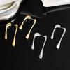 Simple avrregular line Drop Earrings For Women Fashionable Personalized Daily Accessory Party  Birthday Anniversary Gifts