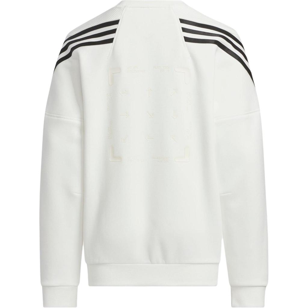 Adidas Sweatshirt WARM CREW SWEATSHIRT Bright White Teenagers JI6142