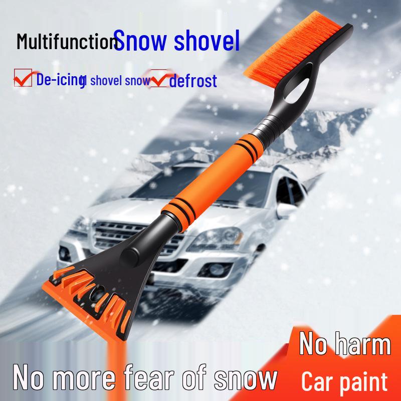 

Winter Snow Shovel & Ice Scraper Tool with Sweeping Brush 2-in-1 Snow Shovel оранжевый