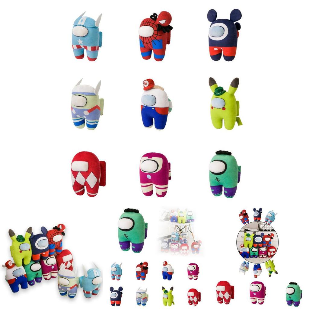Gioco Us Among Peluche Giocattolo Peluche Ripieno Bambola Pikachu Mario Superman Spiderman