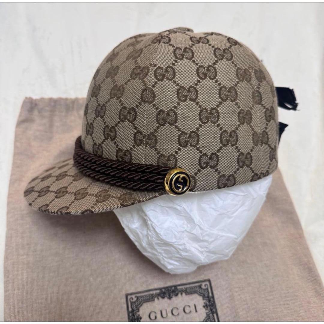 Used GUCCI GG canvas cap hat