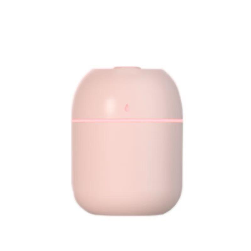 Teardrop USB Mini Humidifier with Night Light - Silent, Large Mist for Home & Bedroom розовый