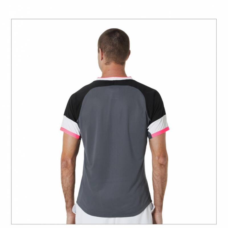 ASicS Men MaTch SS Top  2041a244003  Men S ShorT Sleeve Round T ShirT