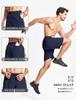 Sports Gym Stretch Shorts with Summer Size XL Men's Shorts, Loungewear, Wear, Quick-Drying, Pockets, Wear, Navy,