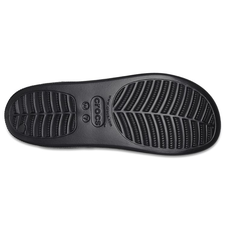 Crocs Classic Cloud One Strap Sports Slippers Women Slippers Black 208180-001