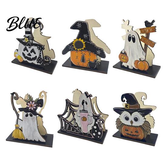 Desktop Storage Organizer Halloween Wooden Napkin Holder Ghost Pumpkin Decorative Tabletop Tissue Dispenser Seasonal Interior Accents Paper