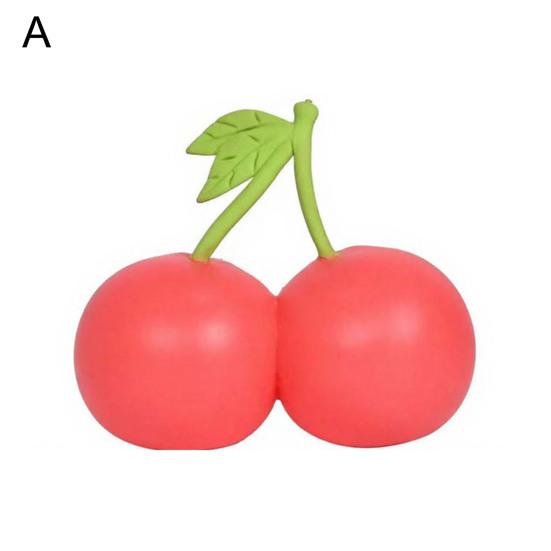 1/2Pcs Simulation Cherry Squeeze Toy Stretchy Slow Rebound Cherry Fidget Toy Portable Simulated Fruit Sensory Toy
